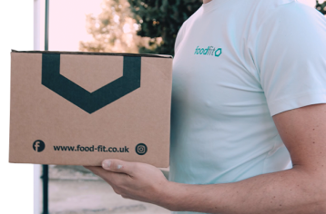 Food Fit box being delivered is step 4 of the Food Fit process and how it works.